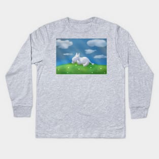 Chillin moomin Kids Long Sleeve T-Shirt